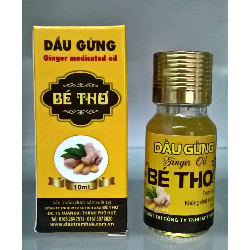 TINH DẦU GỪNG HIỆU BÉ THƠ CHAI 35ml