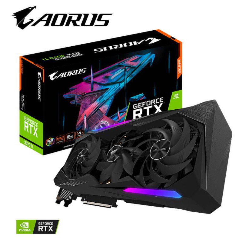 [Mã SKAMA07 giảm 8% đơn 250k]CARD MÀN HÌNH AORUS GeForce RTX™ 3070 Ti MASTER 8GB GDDR6X