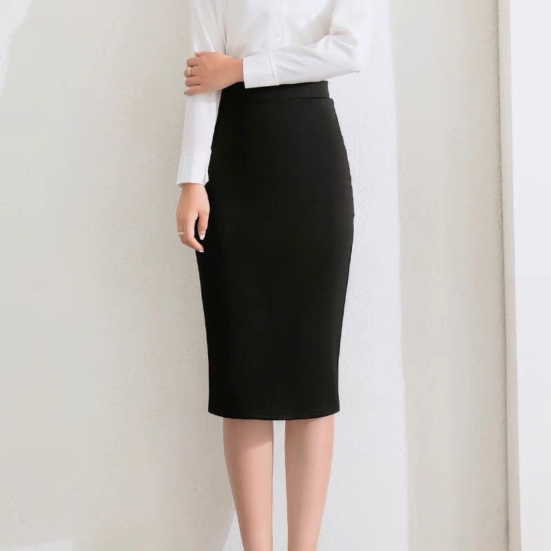 Chân Váy Bút Chì Co Giãn 4 Chiều độ dài 50-70cm xẻ sau