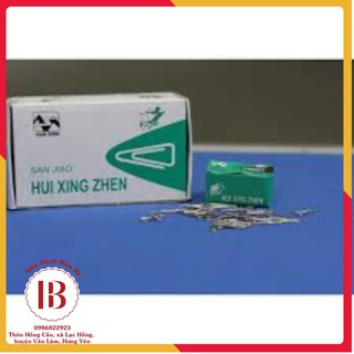 2 ghim tam giác cài giấy C62 loại chống gỉ, kẹp ghim tài liệu