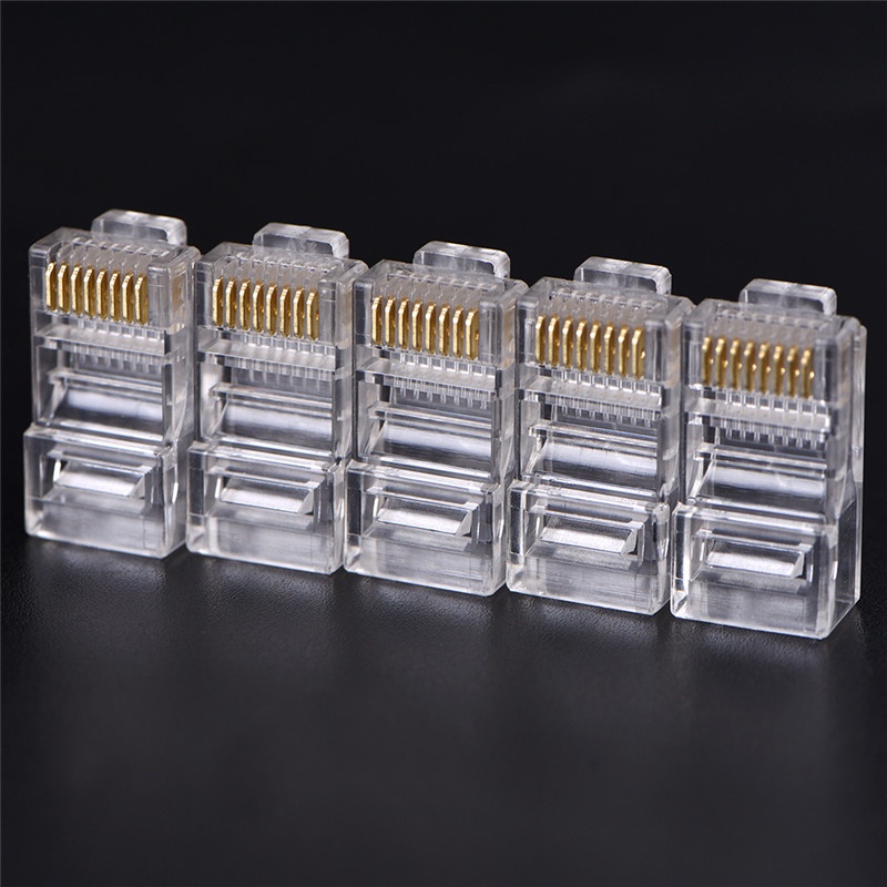 Set 50 Đầu Nối Dây Mạng Lan Rj45 Cat5 8p8c Cho Máy Tính | BigBuy360 - bigbuy360.vn