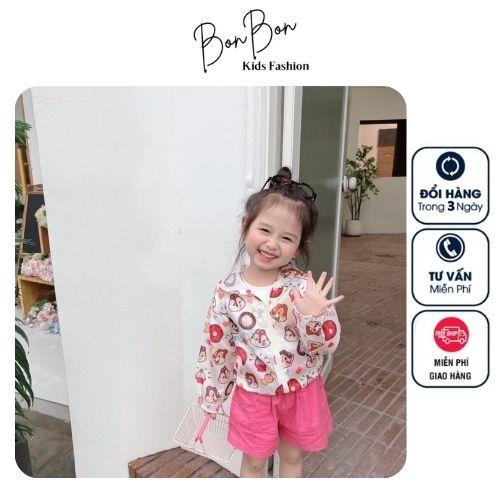 Áo chống nắng cho bé trai bé gái BonBonKids M60 Áo chống nắng mùa hè nhiều hình ngộ nghĩnh từ 1 2 3 4 tuổi