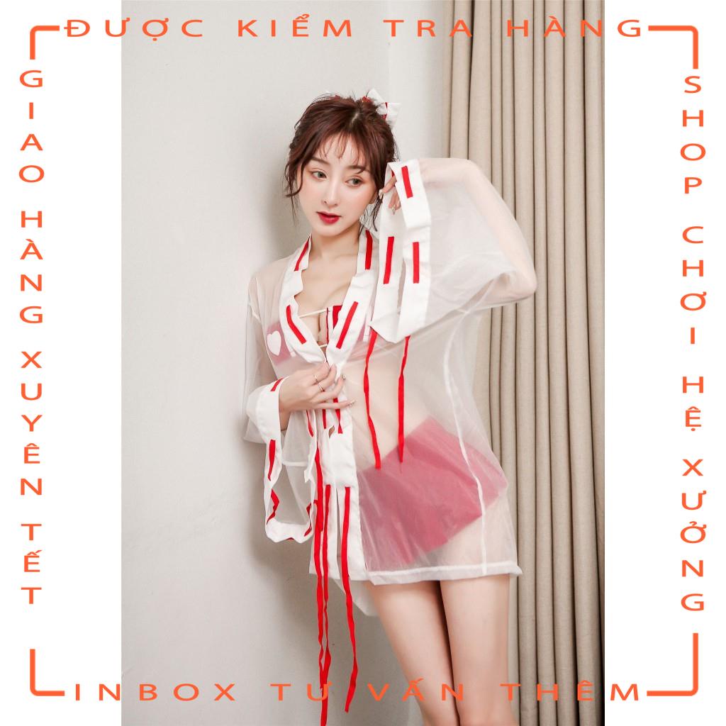 Đồ ngủ Cosplay y tá kèm áo choàng hút hồn  - hot tiktok | BigBuy360 - bigbuy360.vn
