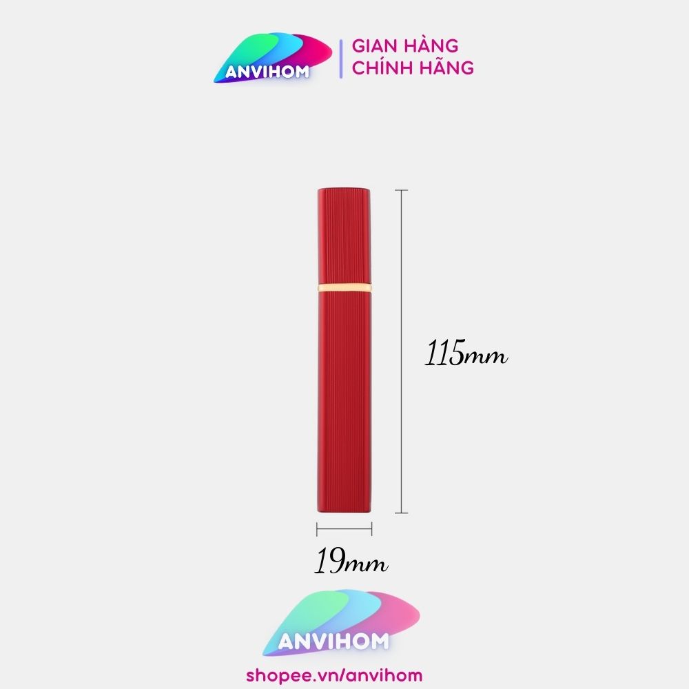 Chai Chiết Nước Hoa Vuông 12ml Loại Lọ Chai To Nhôm Nhám Nhiều Màu ANVIHOM