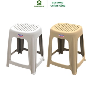 Ghế Nhựa Cao Oval Duy Tân Chân Đế Cao Su Chống Trượt Tải Trọng 90KG