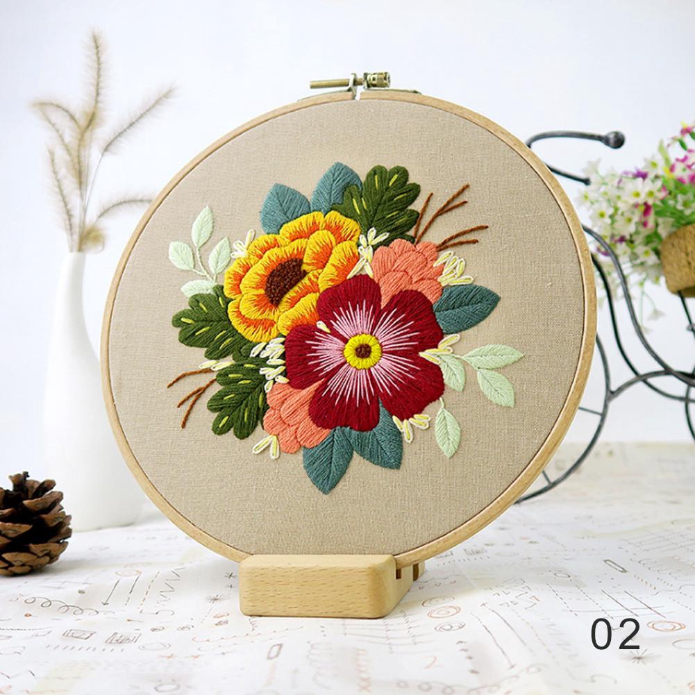 💗Ofenbuy💗DIY Tô Châu Hoa thêu thủ công Vá Cross Stitch Kit Bông thêu Tranh thêu Trang trí nhà