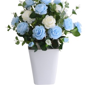 Chậu Nhựa Trồng Kiểng Dáng Vuông, chậu trồng hoa trang trí, chậu trồng Bonsai (19x25)