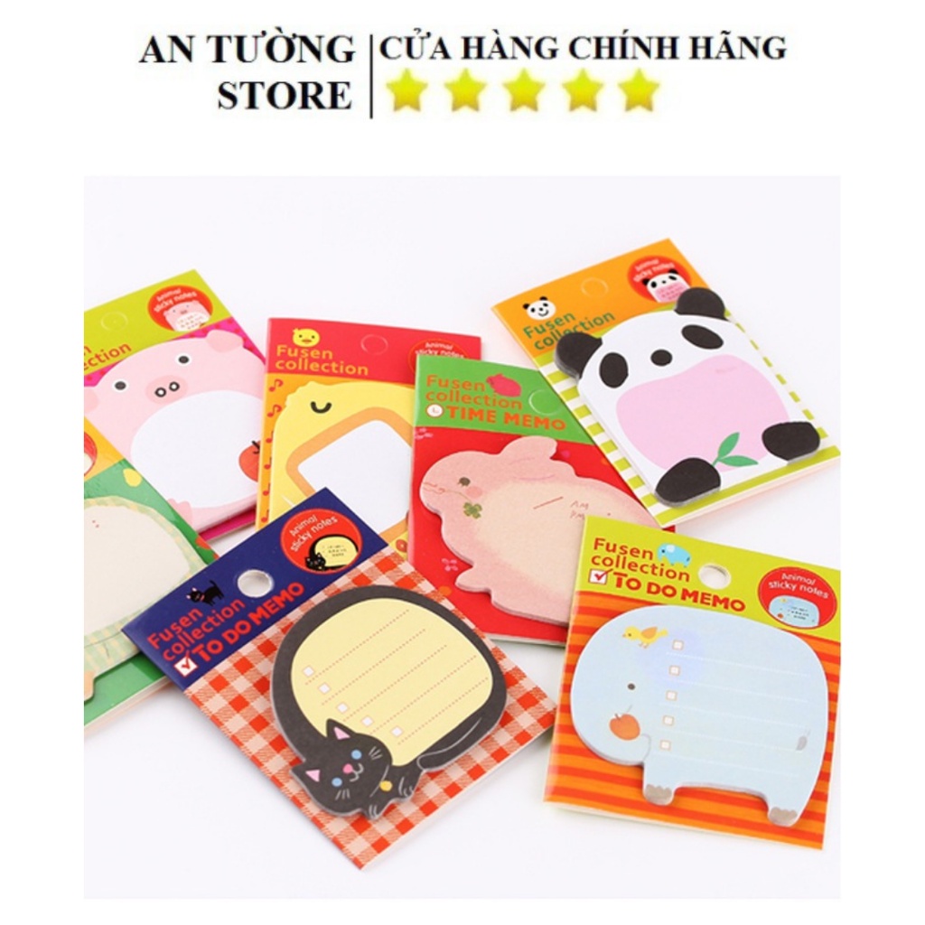 Giấy Note Hình Động Vật Xinh Xắn -Giao Ngẫu Nhiên