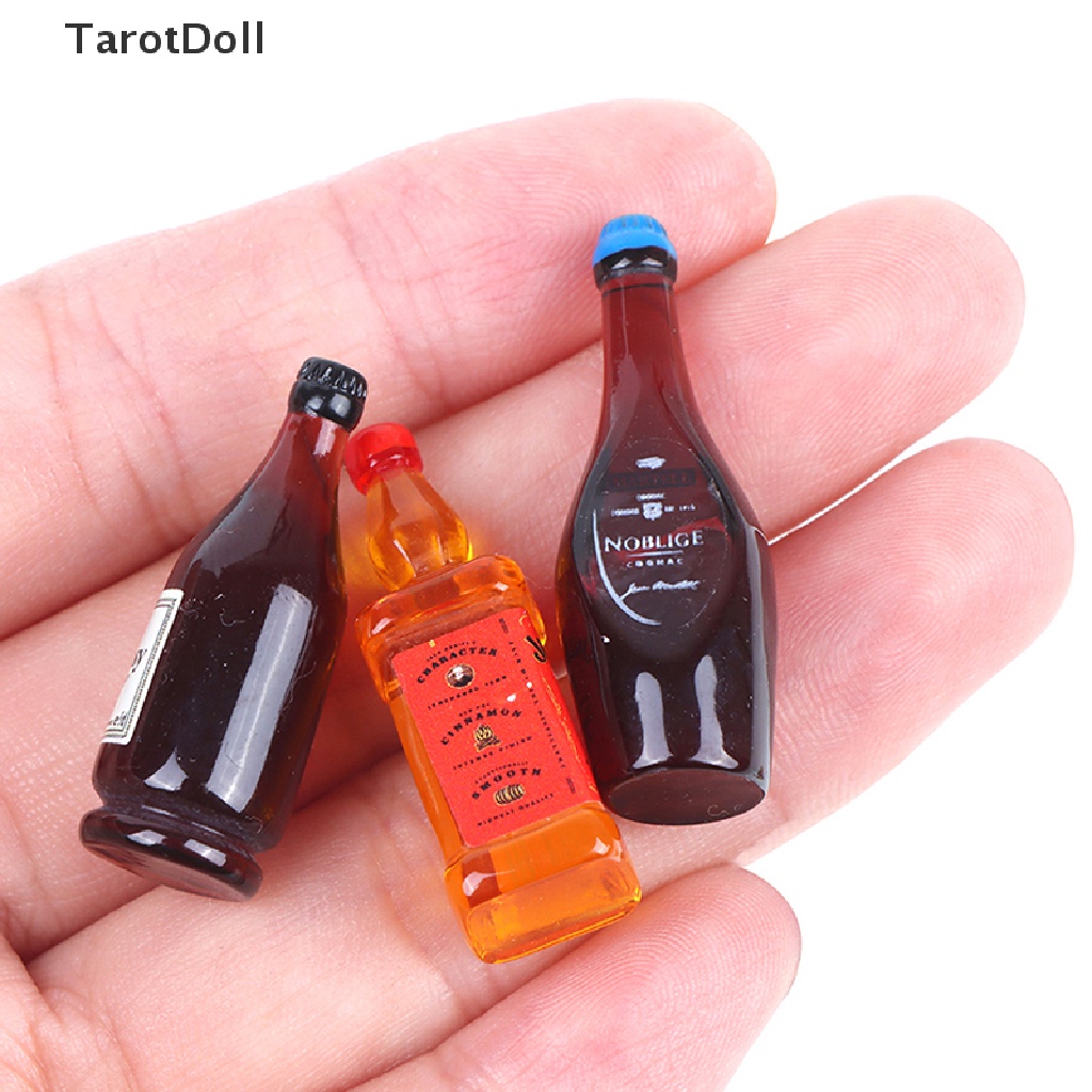 Set 10 Chai Nước Mini Tỉ Lệ 1: 12 Cho Nhà Búp Bê