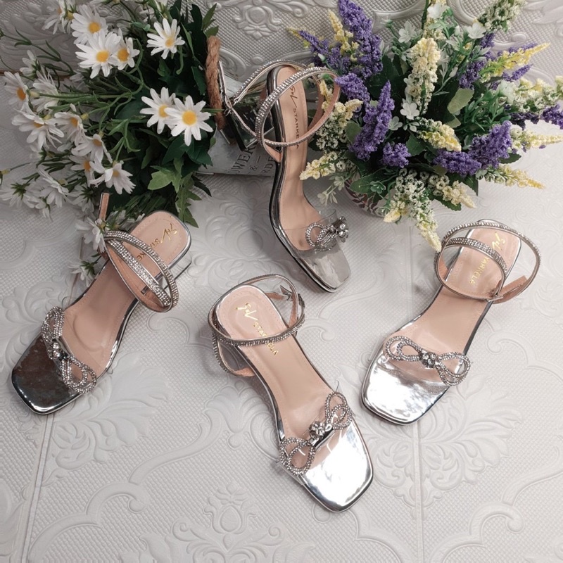 Sandal nữ gót trụ 5 phân mã LC04