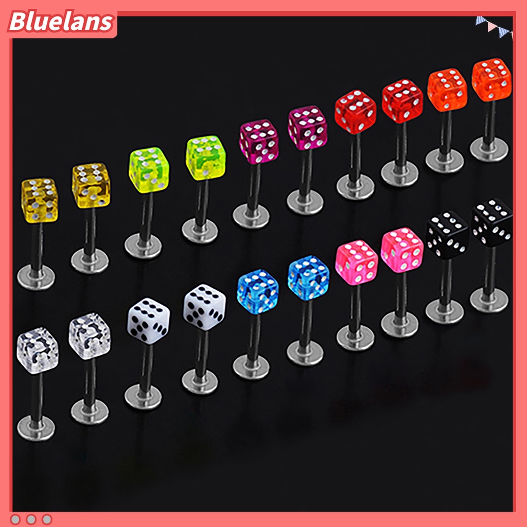 Bộ 20 khuyên đeo cơ thể hình khối xí ngầu cá tính