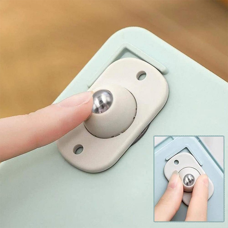 Set 4 bánh xe ròng rọc HOUSEEKER xoay 360 độ bằng thép không gỉ dùng cho đồ nội thất