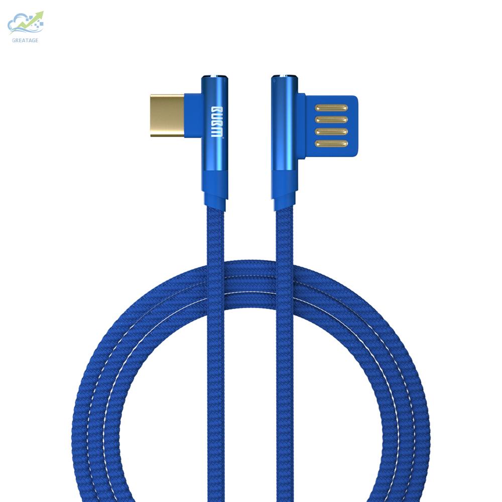 g☼USB Type-C Charging Cable for Nintendo Switch Fast Game Console Charging Line 5ft Long (Blue)