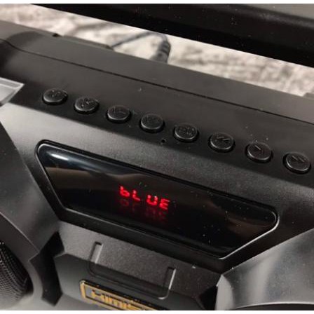 Loa Bluetooth Karaoke Xách Tay KM-S1 (Đen) Tặng Kèm 1 Mic Hát Có Dây Cắm Trực Tiếp