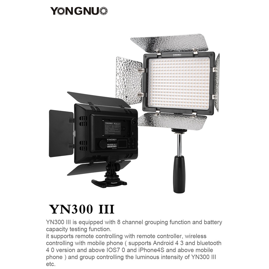 [Mã 44ELSALE2 giảm 7% đơn 300K] Đèn led Yongnuo YN-300 III Pro LED Video