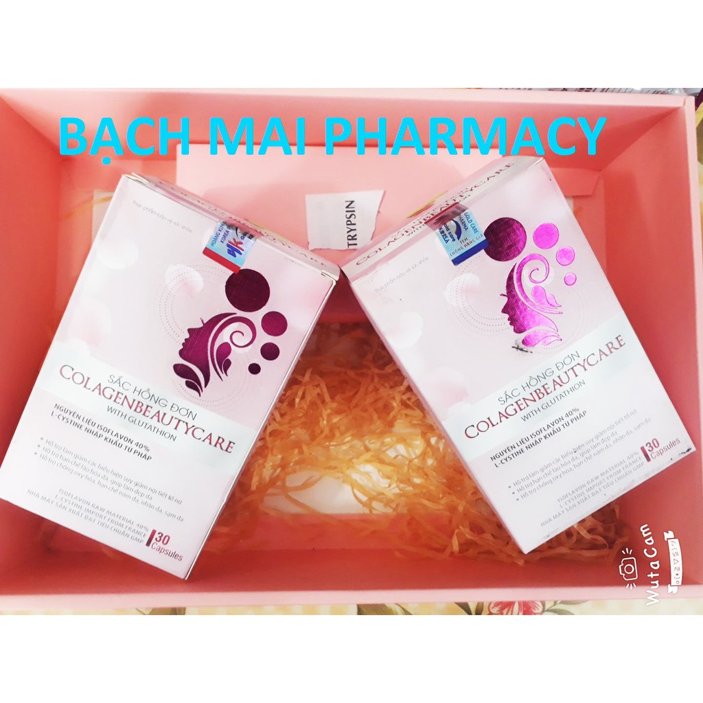 (CHÍNH HÃNG) Viên uống SẮC HỒNG ĐƠN ColagenBeautyCare hỗ trợ hạn chế lão hóa da, sạm da, nám da, nhăn da và làm đẹp da | BigBuy360 - bigbuy360.vn