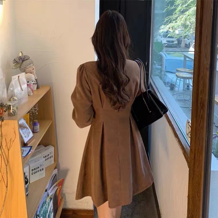 Đầm Perty thời trang mùa xuân phong cách vintage Hàn Quốc cho nữ