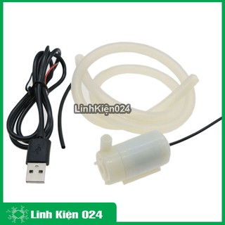 Máy Bơm Chìm Mini 3-6VDC 1.5m Ống Thẳng Đứng ( Trắng )