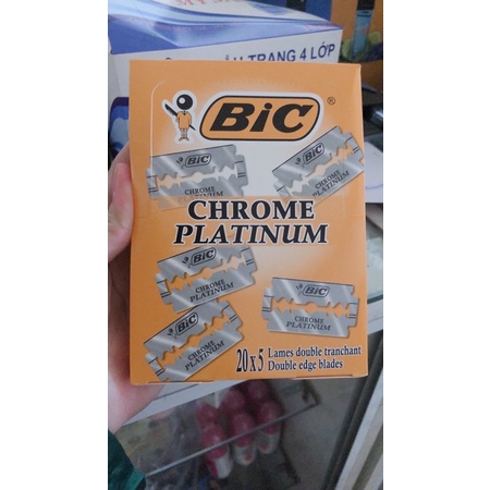 Dao lưỡi lam Bic 1 hộp 5 cái