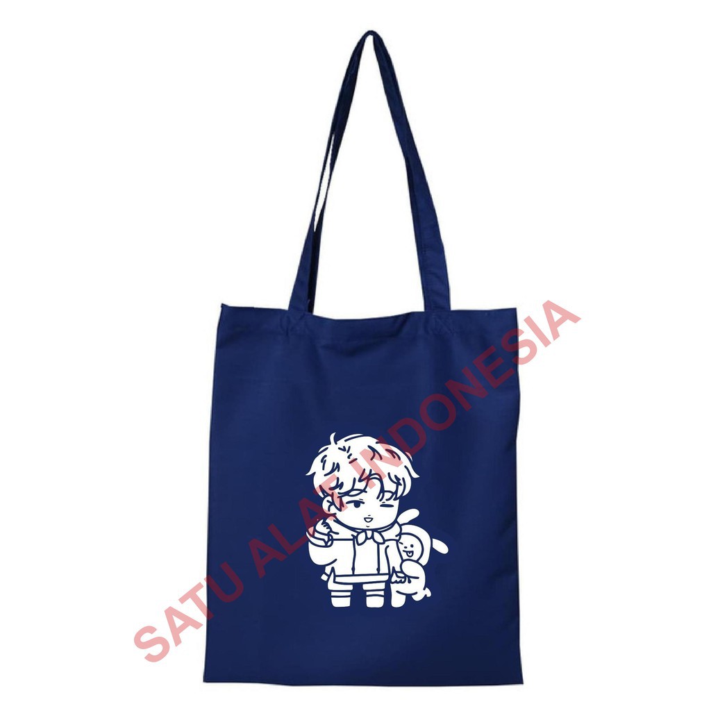 Túi Tote In Hình Bt21 Kpop 332 Jimin & Chimmy