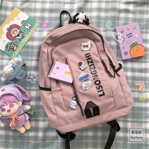 🌈Tặng một món quà nhỏ🎁Ba lô in Harajuku Nhật Bản ba lô chống thấm nước công suất lớn túi học sinh nam và nữ