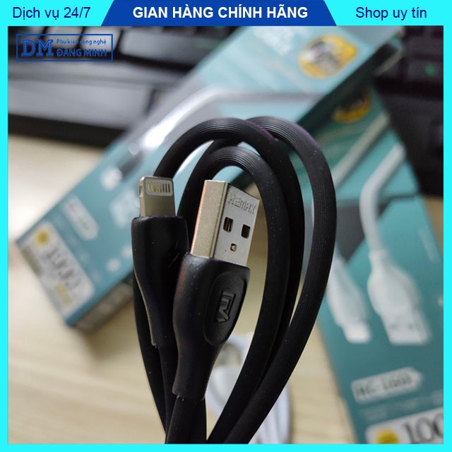 Dây sạc nhanh IPh 2.1A Remax dây sạc 10.5W từ nhôm và nhựa TPE cao cấp 160.I 160