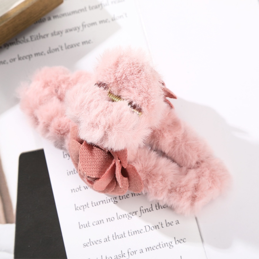 Kẹp tóc hình bông hoa màu sắc thời trang cho nữ