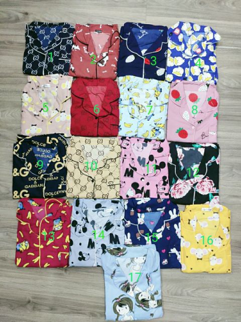 Bộ pizama dài tay - Bộ đồ mặc nhà