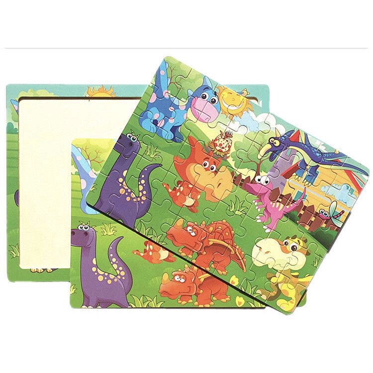 [60 miếng] Bộ tranh ghép hình gỗ puzzle -Tranh xếp hình