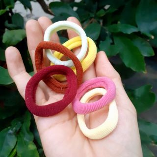 Túi 48 cột tóc nhiều màu tối cở nhỏ (đường kính 3-4cm)