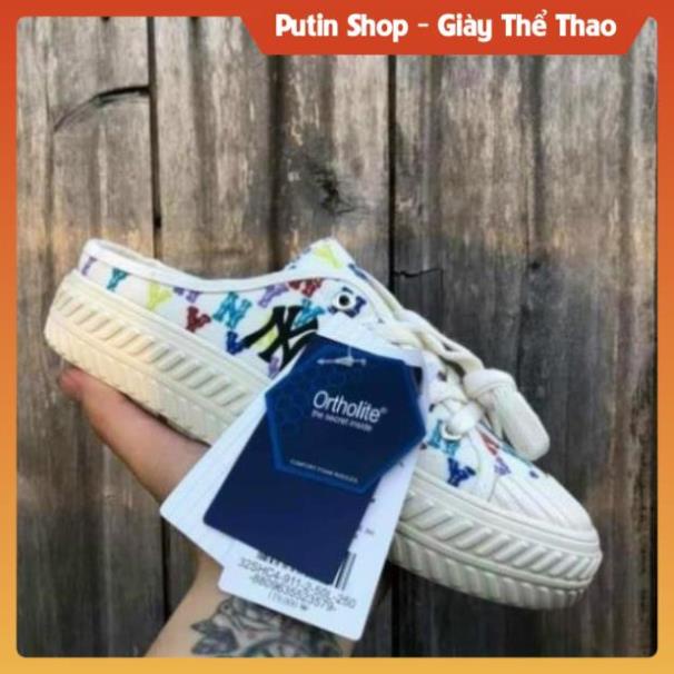 Giầy Sục MLB thể thao ny các màu hot đen trắng xanh  , giày lười đạp gót nữ bản đẹp full box , Putin Shop