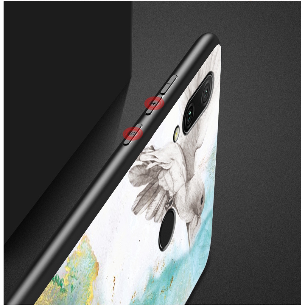 Ốp điện thoại mặt kính cường lực họa tiết Marble cho Meizu 16s Note 9