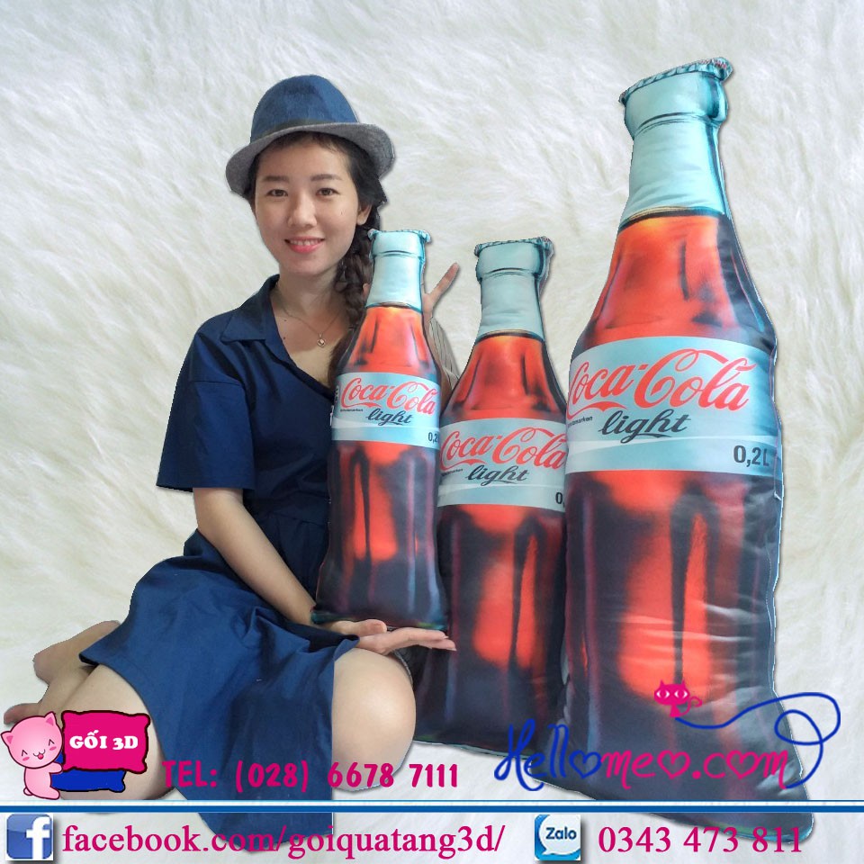 Coca 3D Gối Ôm (60cm)