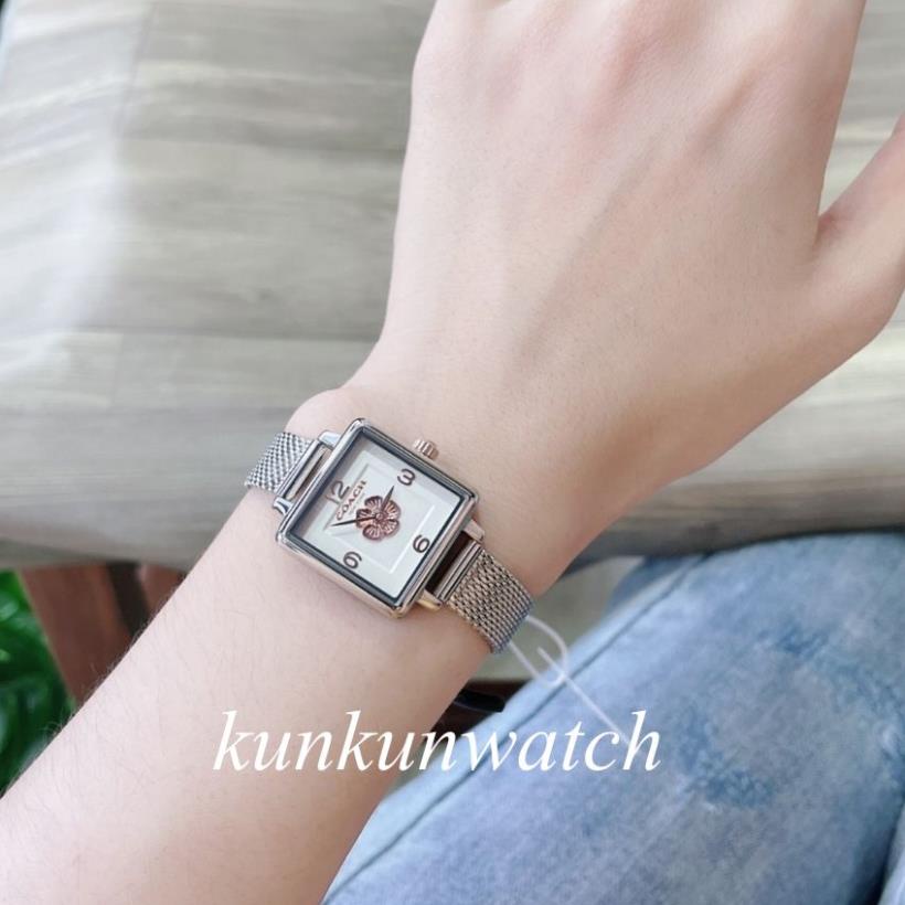 Đồng Hồ Nữ Coach 14503697 Hoa Trà -  Màu Bạc - 22 x 22mm