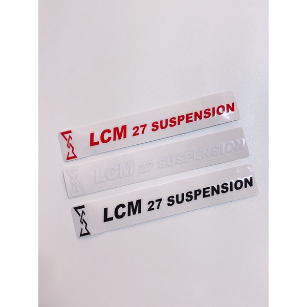 Cặp tem dán phuộc trước chữ LCM 27 Suspension , tem cao cấp chống nước không phai màu