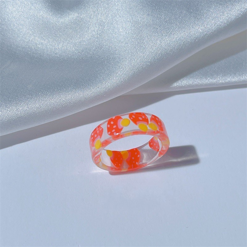 [Bán Chạy] [Nhẫn Nhựa Resin Đơn Giản Hình Chú Ếch Vệ Tinh Chi Chi] [Nhẫn Siêu Mỏng Mịn Thanh Lịch] Trang Sức Đáng Yêu Cho Bạn Nữ]