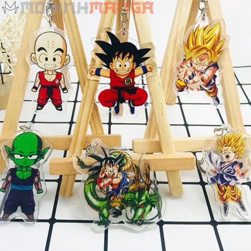 [CÓ QUÀ TẶNG] Móc khoá Dragon Ball Bảy Viên Ngọc Rồng Son Goku Gohan Picolo Krillin Yamcha Vegeta Ma bư Vegito Frieza