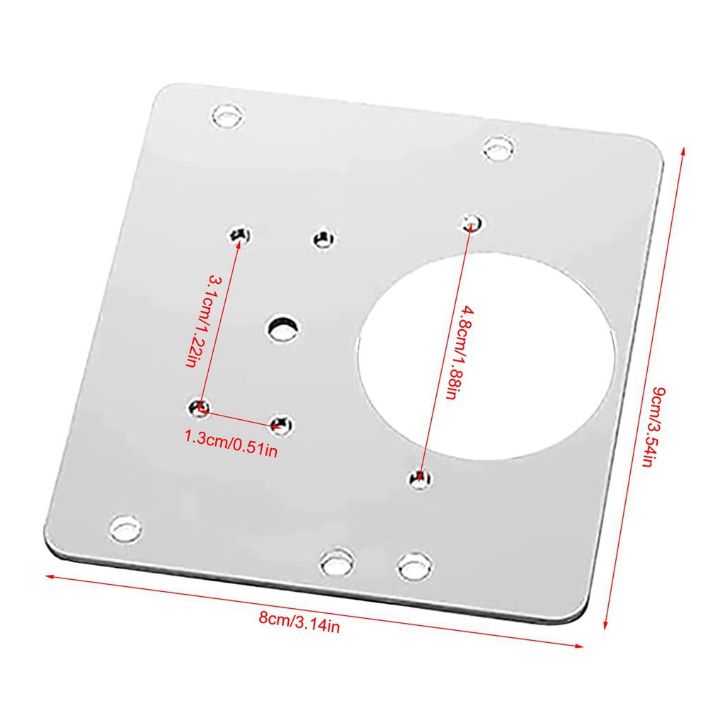 Bộ 1/3 tấm sửa bản lề có lỗ đinh bằng thép không gỉ cứng cho đồ nội thất cửa tủ các loại