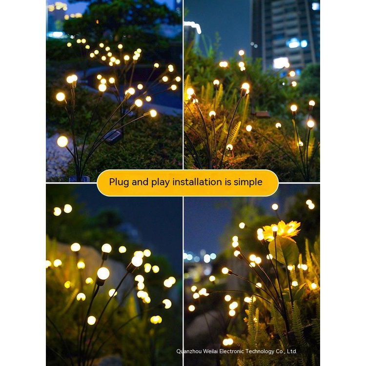 Đèn Led Trang Trí Sân Vườn Sử Dụng Năng Lượng Mặt Trời Chống Thấm Nước