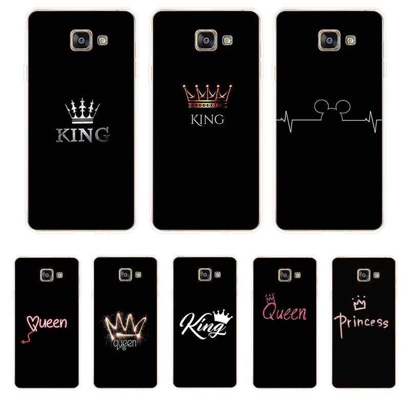 Ốp Lưng Samsung Galaxy A3 A5 A7 2016 2017 TPU mềm Case Queen King
