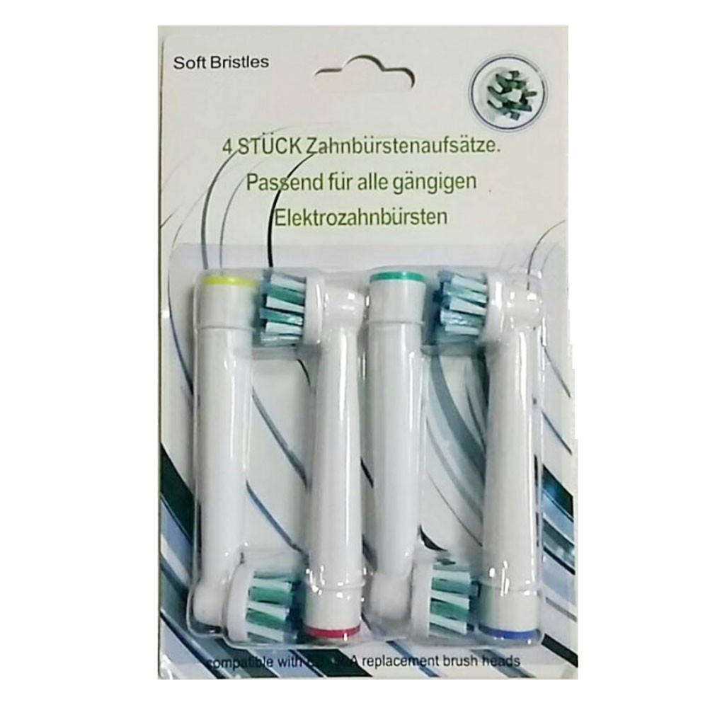 Set bộ 4 đầu bàn chải đánh răng điện cho máy Oral B thay thế, lông mềm  Minh House