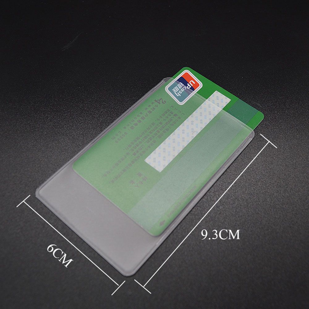 MKEB Bộ 10 Bao Nhựa Trong Suốt Đựng Thẻ ID Chống Nước Tiện Dụng