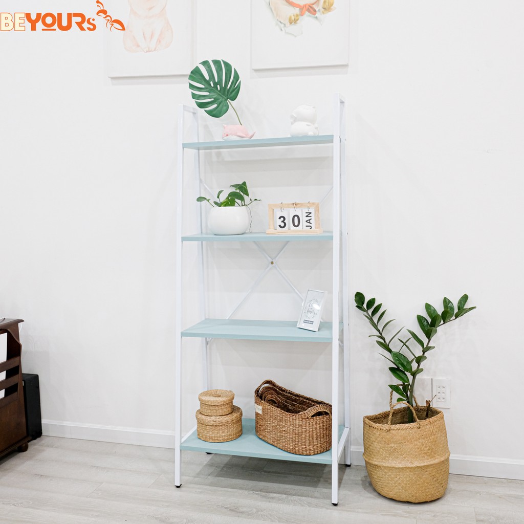 Kệ Đựng Sách Gỗ 4 Tầng Khung Sắt BEYOURs ATHENABOOK 4FL Để Đồ Đa Năng Decor Nội Thất Phòng Khách Phòng Ngủ