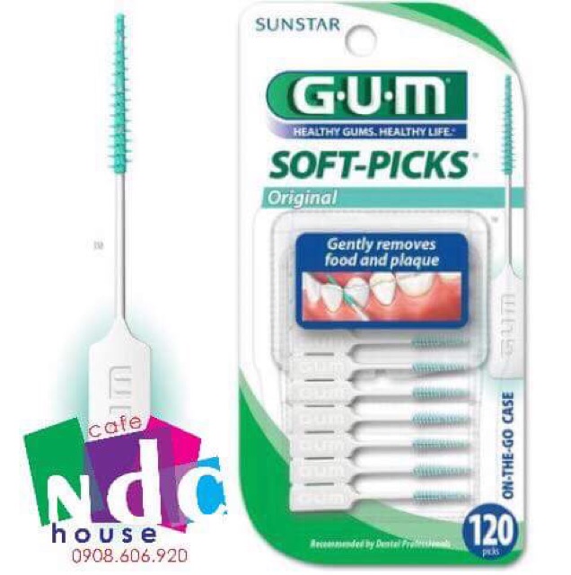 Tăm xỉa răng Gum soft picks (hàng Mỹ)