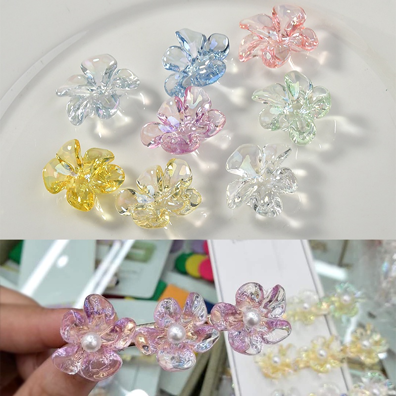 Hạt Nhựa Acrylic Trong Suốt Dùng Làm Đồ Trang Sức Thủ Công diy