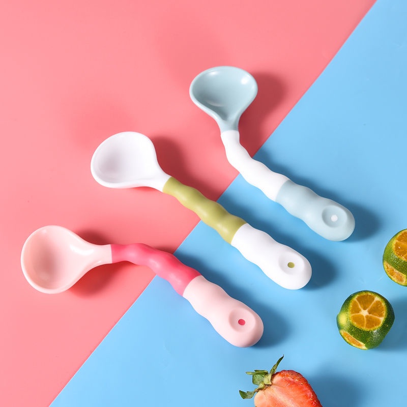 Muỗng Ăn Súp / Uống Cỡ Lớn Linh Hoạt Chống Bỏng Cho Bé Sơ Sinh