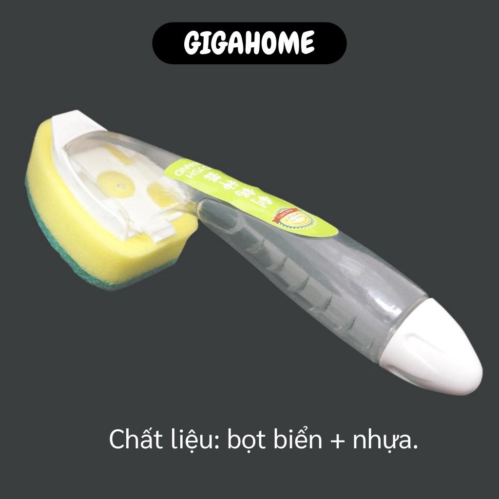 Cọ Rửa Chén GIGAHOME Cây Cọ Vệ Sinh Nhà Bếp Cán Dài Đa Năng Có Chỗ Đựng Xà Phòng 7251