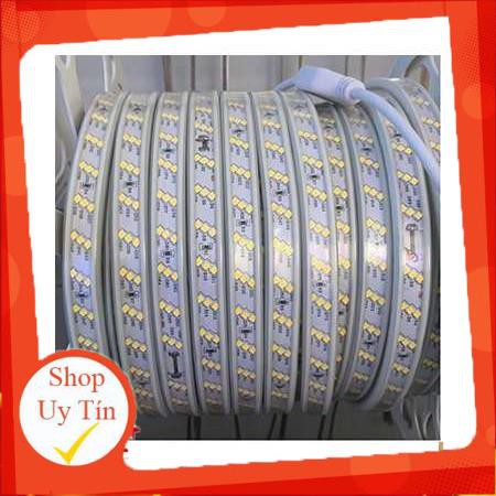 Led dây siêu sáng.siêu bền 3 hàng lõi đồng xin 2835 AS vàng/ Trắng Giá 1mét