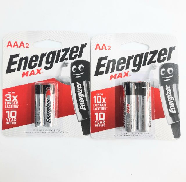 Vỉ 2 viên pin tiểu AA- đũa AAA energizer chính hãng-pin điều khiển.