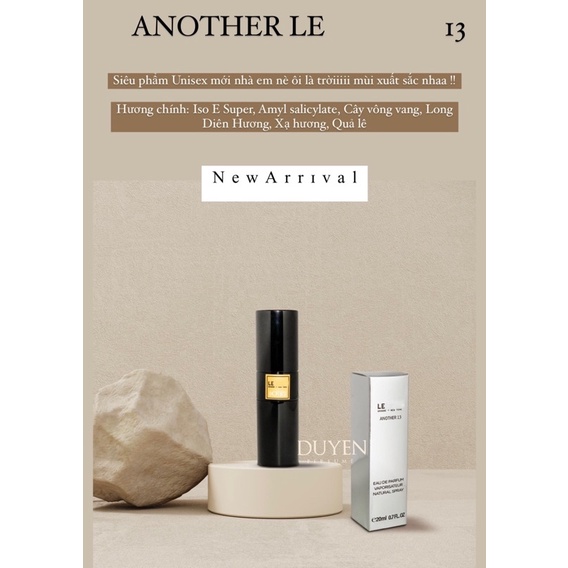 Nước hoa mini 20ml LE ANOTHER 13